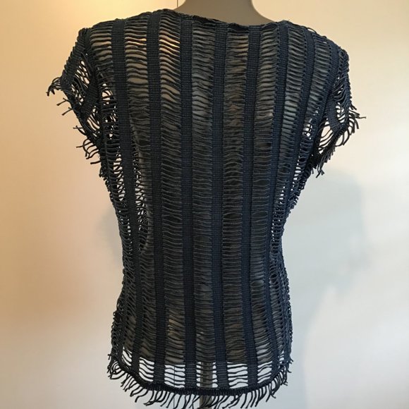Casadei Crochet Top with Fringe Hemline - Picture 11 of 14